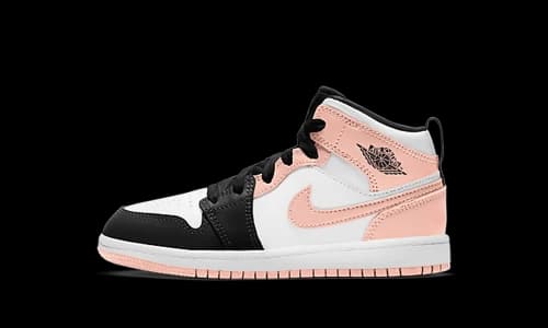 Jordan 1 Mid Arctic Orange Black Toe (PS)