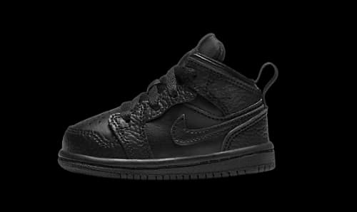 Jordan 1 Mid Triple Black (TD)