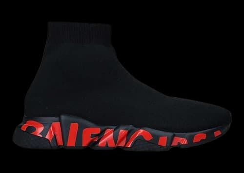 Balenciaga Speed 2.0 Graffiti Black Red