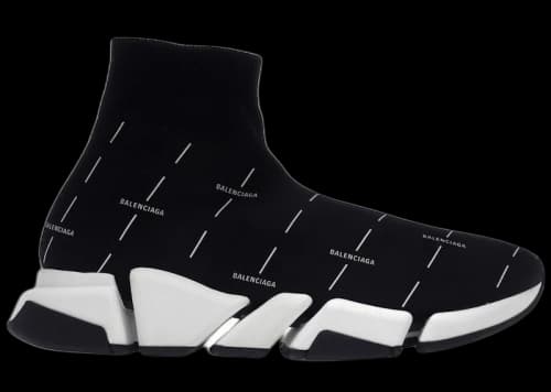 Balenciaga Speed 2.0 Black White Logo