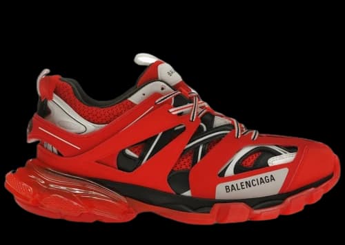 Balenciaga Track Clear Sole Red