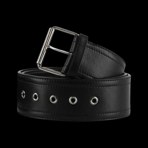 Alexander McQueen Wide Leather Belt Black
