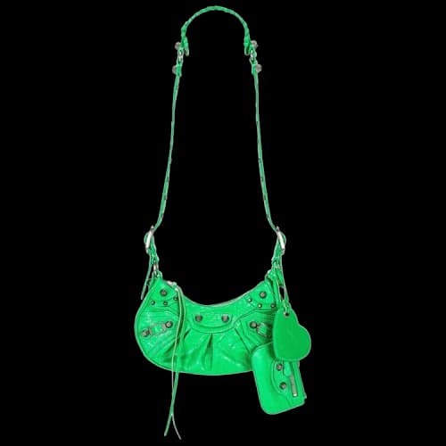 Balenciaga XS Le Cagole Shoulder Bag Vivid Green