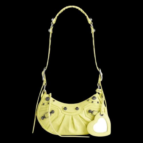 Balenciaga XS Le Cagole Shoulder Bag Lime