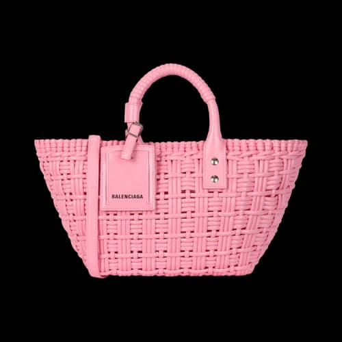 Balenciaga Bistro Xs Basket Top Handle Bag Sweet Pink