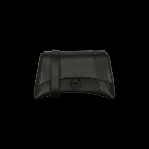 Balenciaga Medium Downtown Shoulder Bag Black