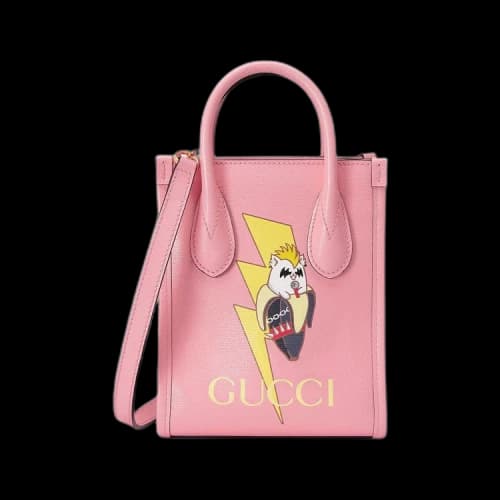 Gucci x Bananya Mini Tote Pink