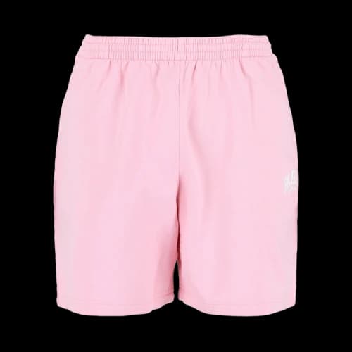 Balenciaga Limited Edition Paris Logo Sweatshorts Baby Pink White