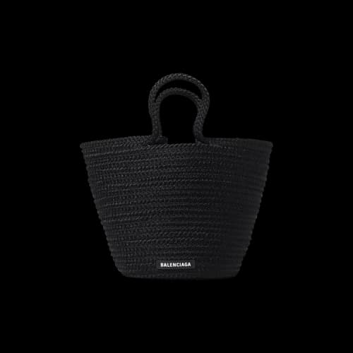 Balenciaga Ibiza Medium Basket ToteCR Black White