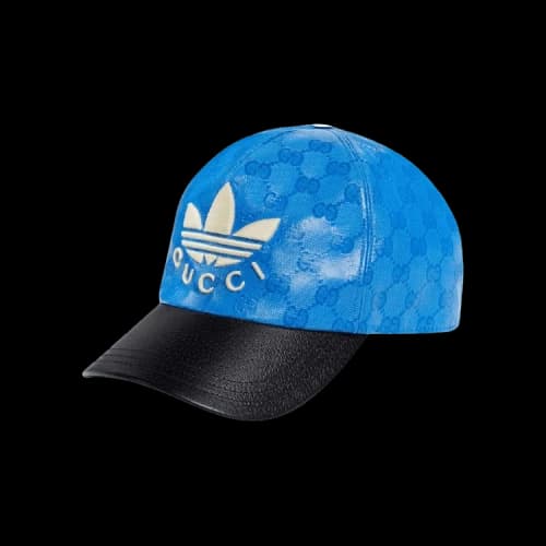 Gucci x adidas GG Allover Logo Cap Blue/Black