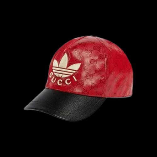 Gucci x adidas GG Allover Logo Cap Red/Black