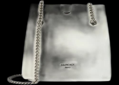 Balenciaga Crush Small Tote Bag Optic White