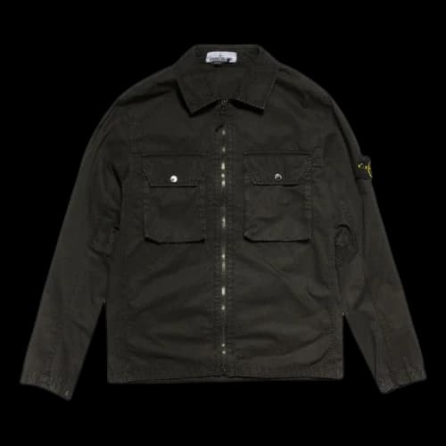 Stone Island 2 Pocket Shirt Jacket Black
