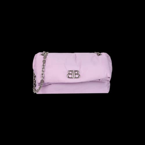 Balenciaga Monaco Medium Recycled Dolmias Chain Bag Lavender