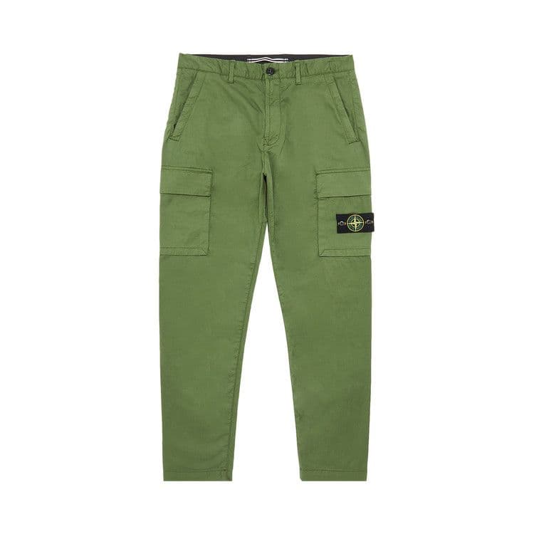 Stone Island Slim Cargo Pants Olive