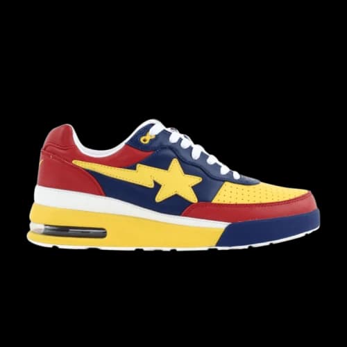 BAPE A Bathing Ape Roadsta Red Black Yellow