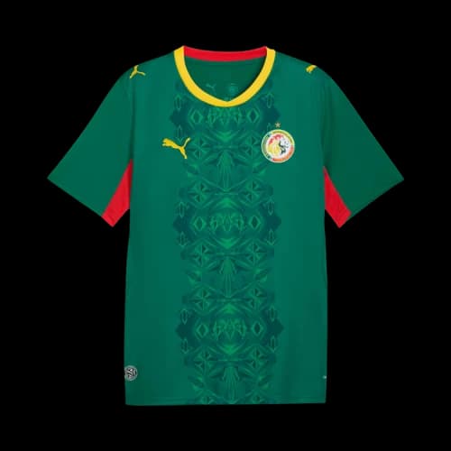 PUMA Senegal Away Jersey 'Wild Green PUMA Red'