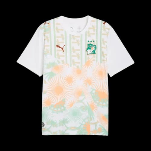 PUMA Côte d'Ivoire Away Jersey 'PUMA White Warm Chestnut'