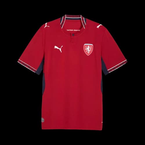 PUMA Czechia Home Jersey 'Dark Cherry PUMA Navy'