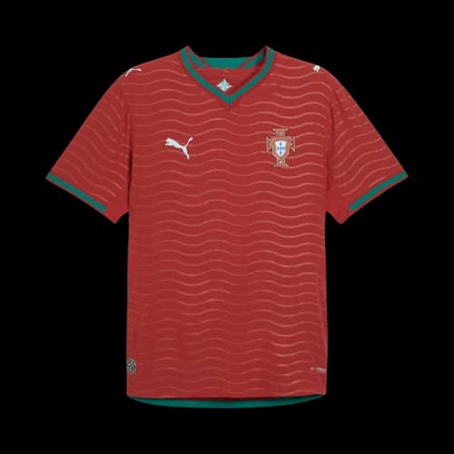 PUMA Portugal Authentic Home Jersey 'Club Red Green Lagoon'