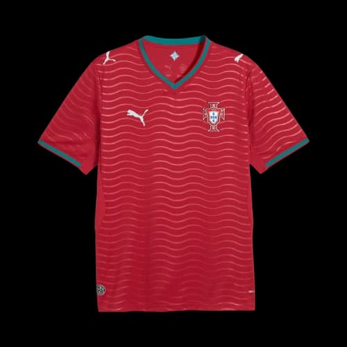 PUMA Portugal Home Soccer Jersey 'Club Red Green Lagoon'