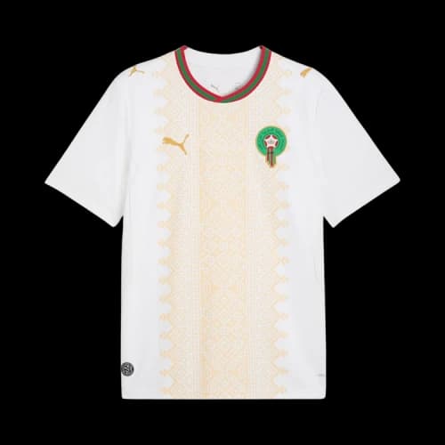 PUMA Morocco Away Jersey 'PUMA White Victory Gold'