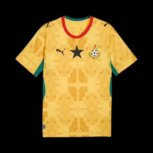 PUMA Ghana 2026 Away Jersey 'Sunny Yellow Archive Gold'