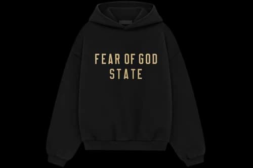 Fear of God Essentials Kids Fleece Hoodie Black