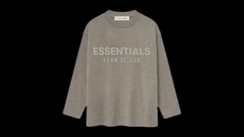 Fear of God Essentials Kids Classic Long Sleeve Tee Homestead Heather