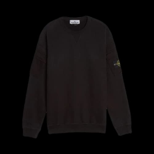Stone Island Garment Dyed Pocket Crewneck Black