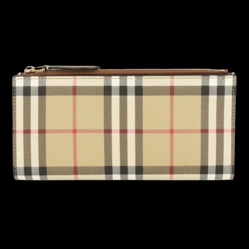 Burberry LS Large Check Bifold Wallet Archive Beige