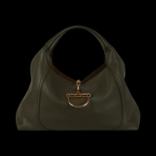 Gucci Softbit Maxi Shoulder Bag Dark Moss Green