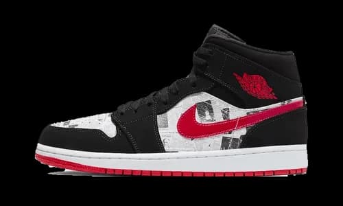 Jordan 1 Mid Newspaper Air Times
