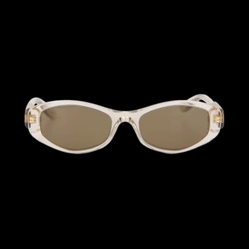 Balenciaga Women's Nova Oval BB0509S Sunglasses Transparent Beige