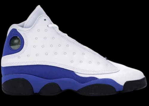 Jordan 13 Retro White Hyper Royal Black (GS)