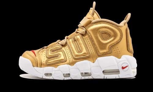Nike Air More Uptempo Supreme Suptempo Gold