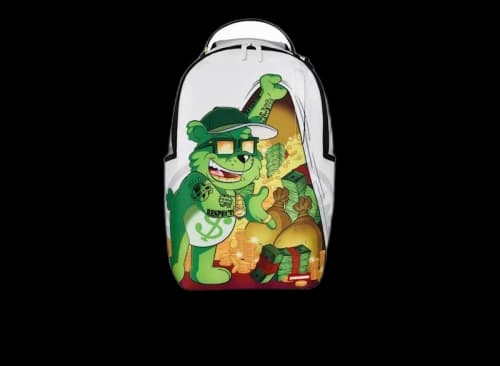 Sprayground Moneybear Cash Cub Backpack White