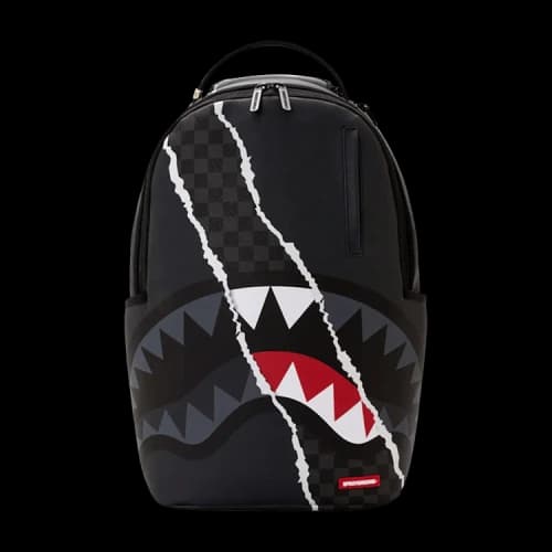 Sprayground Center Rip Backpack Black