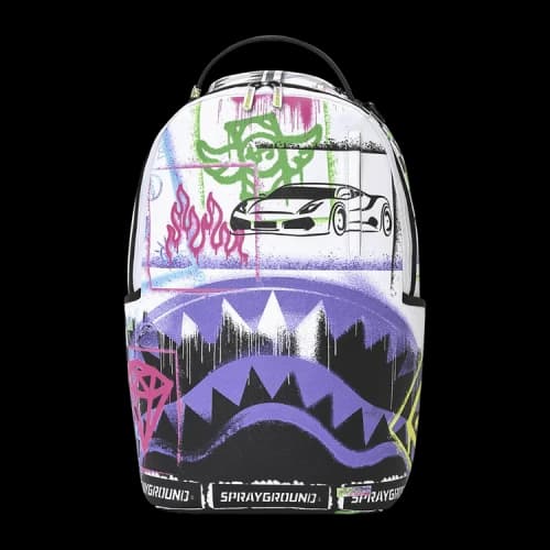 Sprayground Stencil Shark Backpack Multicolor