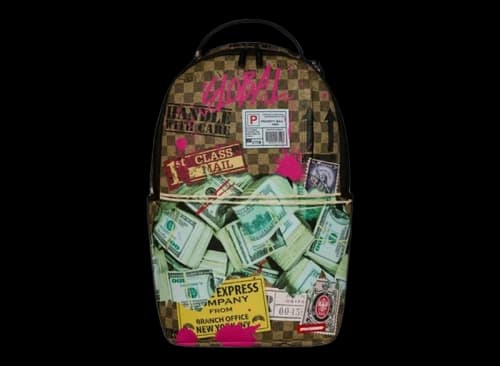 Sprayground Torn Packaging DLXSV Backpack Brown