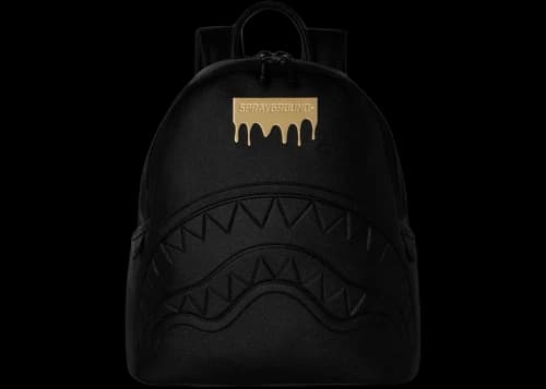Sprayground Gold Brick Drip Savage Backpack Black/Gold