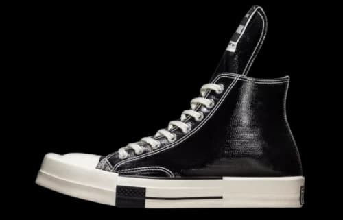 Converse TURBODRK Chuck Taylor All Star 70 Hi Rick Owens DRKSHDW Black Lacquered Denim