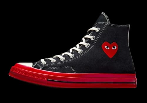 Converse Chuck Taylor All Star 70 Hi Comme des Garcons PLAY Black Red Midsole