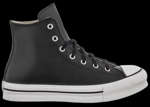 Converse Chuck Taylor All Star Eva Lift Hi Leather Black Natural Ivory (GS)