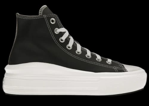 Converse Chuck Taylor All Star Move Platform Foundational Leather Black White