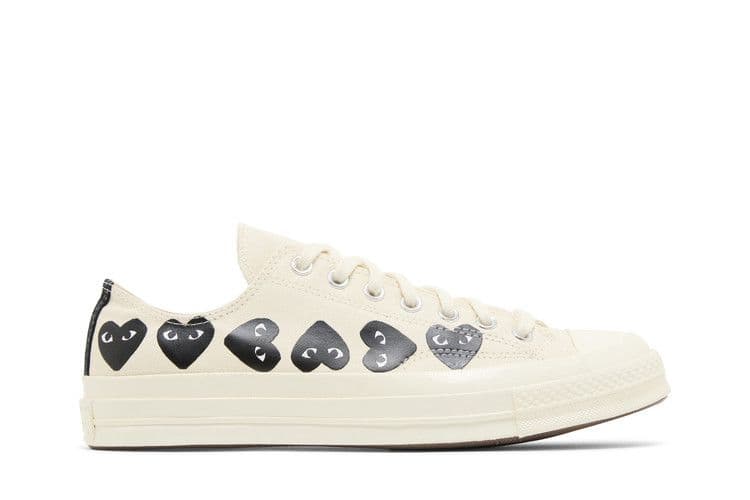 Converse Comme des Garçons PLAY x Chuck 70 Low 'Multi Heart - Milk Black'