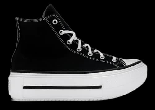 Converse Chuck Taylor All Star Lift Double Stack Hi Black White