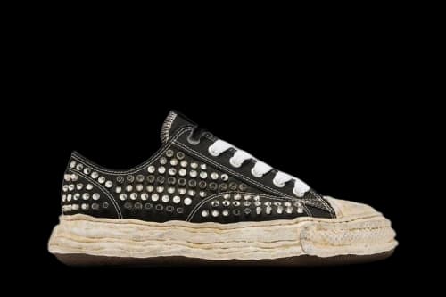 Maison Mihara Yasuhiro Peterson 23 OG Sole Studded Canvas Low Black