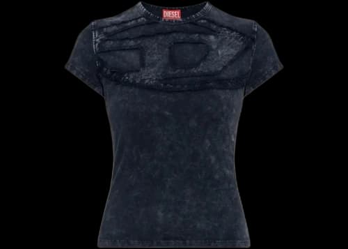 Diesel Women's T-Mely-Cup Top Dark Blue