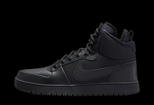 Nike Court Borough Mid Winter Triple Black